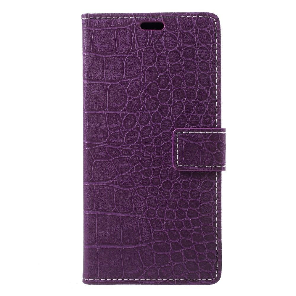 marque generique - Etui en PU crocodile vintage violet pour votre Apple iPhone 9 Plus - Autres accessoires smartphone