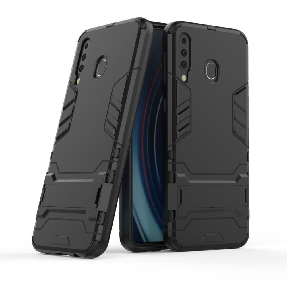 Wewoo - Coque Renforcée antichoc PC + TPU pour Galaxy M30 avec support Noir - Coque, étui smartphone