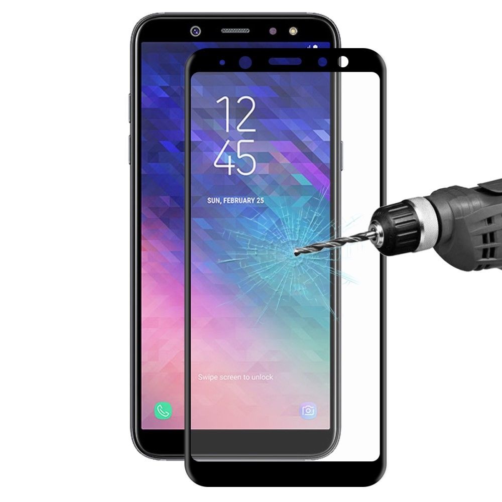 marque generique - Protecteur écran en verre trempé 3D incurvée 026mm 9H noir pour votre Samsung Galaxy A6 (2018) - Autres accessoires smartphone