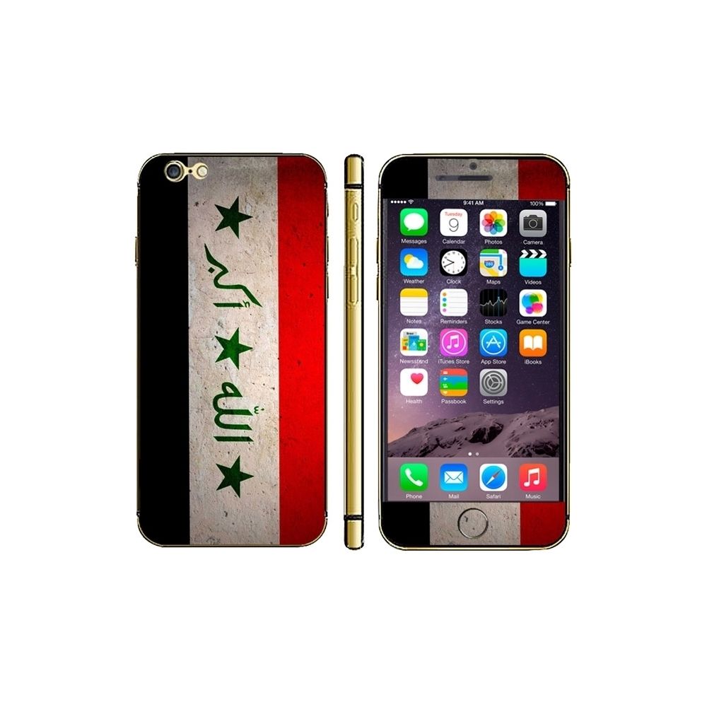 Wewoo - Sticker pour iPhone 6 Plus et 6S plus Autocollants de décalque de téléphone portable de modèle de drapeau irakien - Autres accessoires smartphone