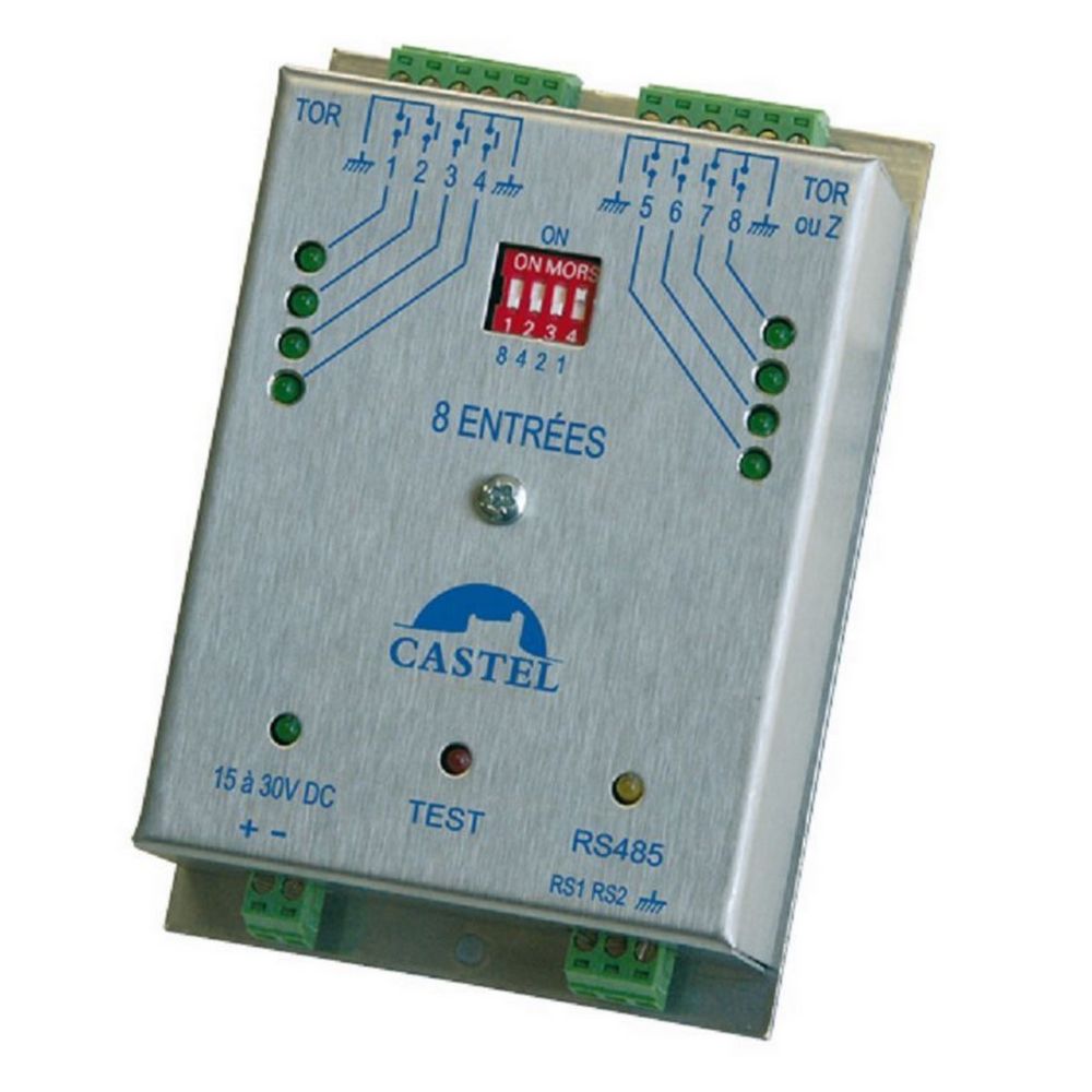Castel - CASTEL 110.1100 VD 8EI - Périphérique VDIP permettant de raccorder 8 entrées - Programmateurs