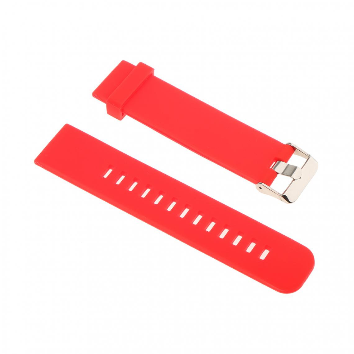 marque generique - silicone étanche sport bracelet de montre sangle de déploiement bleu foncé 20mm - Accessoires montres connectées