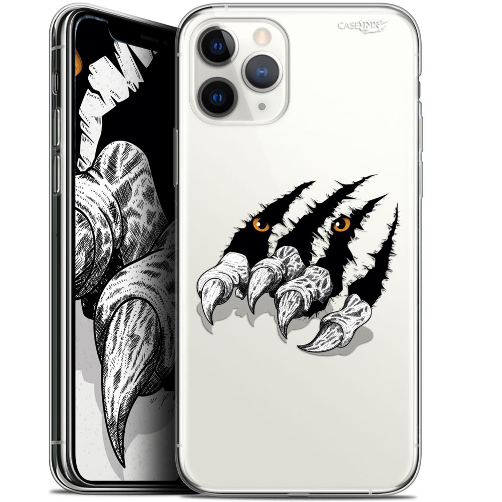 Caseink - Coque arrière Apple iPhone 11 Pro Max (6.5 ) Gel HD [ Nouvelle Collection - Souple - Antichoc - Imprimé en France] Les Griffes - Coque, étui smartphone
