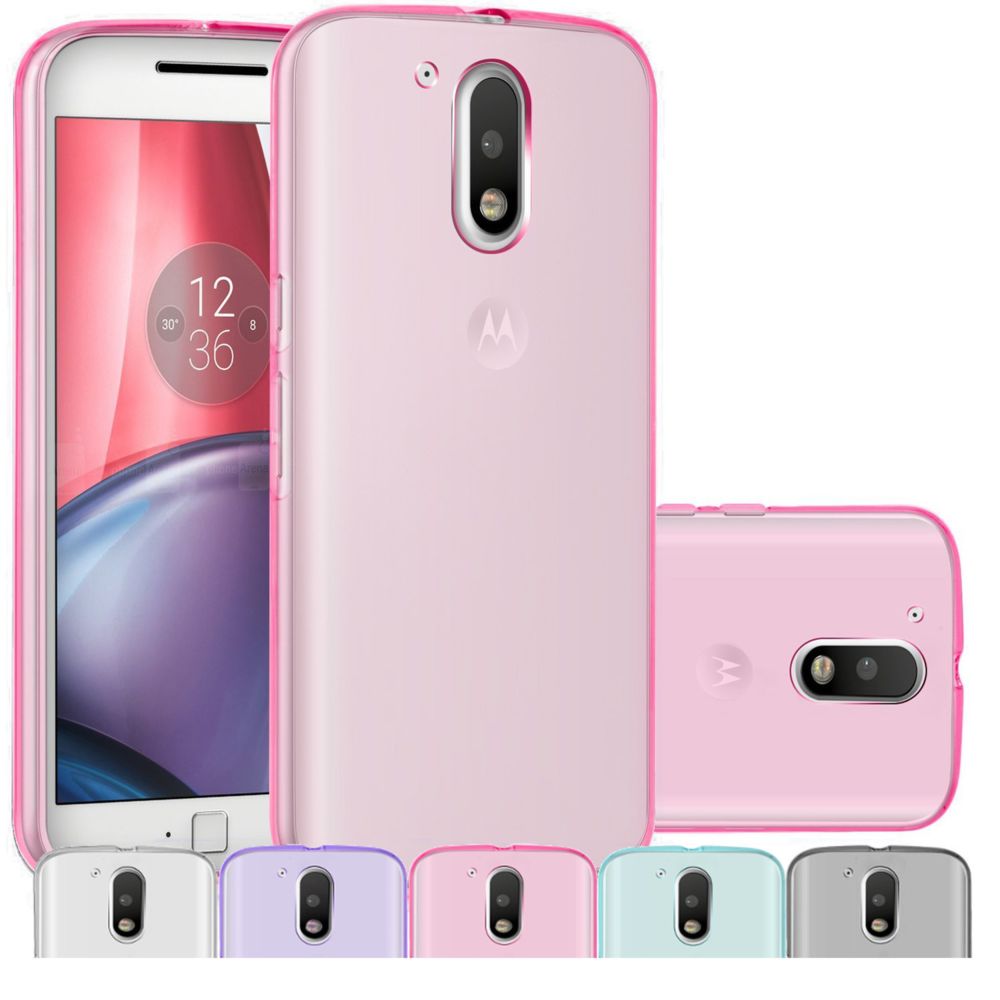 marque generique - Motorola Moto G4 - G4 Plus Housse Etui Housse Coque de protection Silicone TPU Gel Jelly - Rose - Autres accessoires smartphone