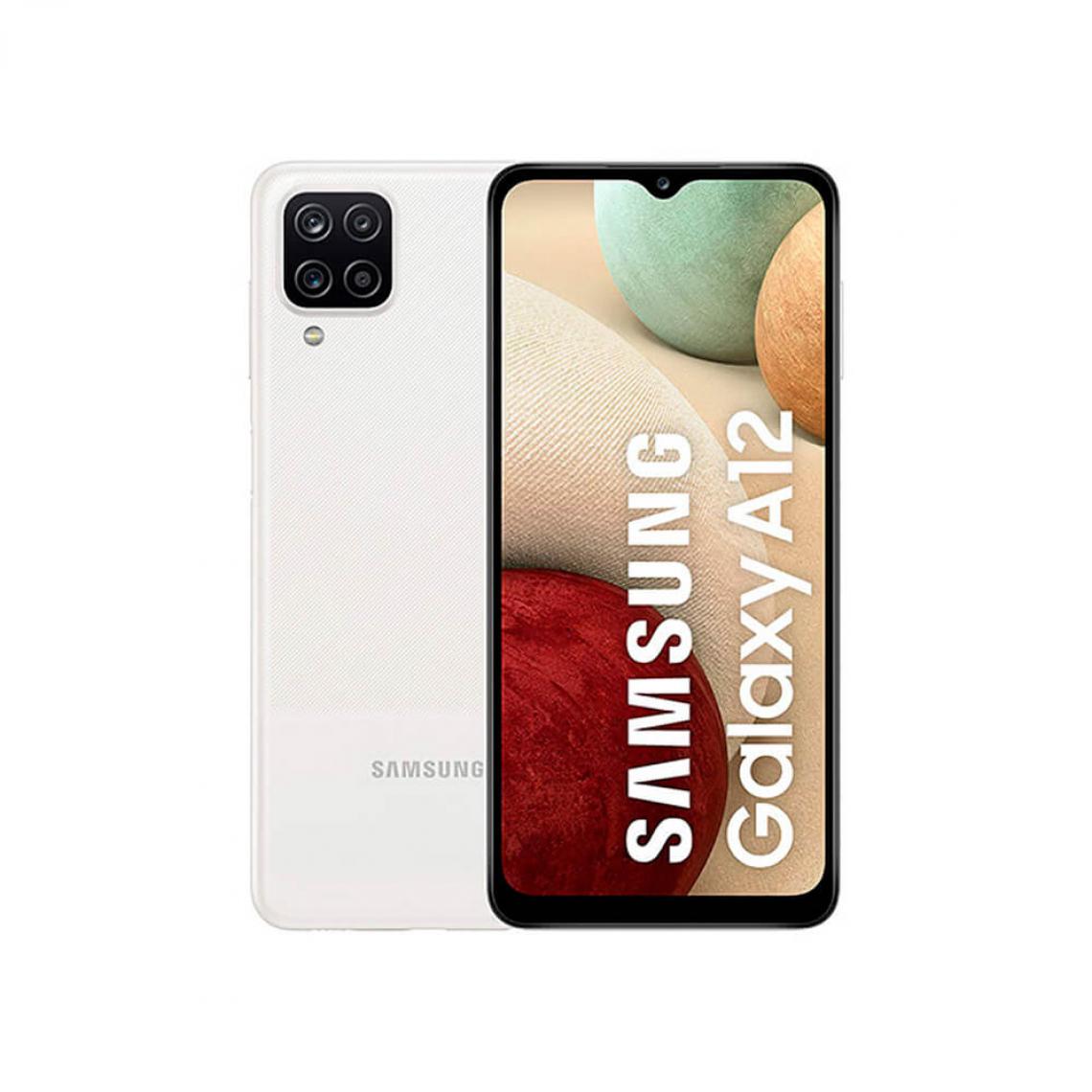 Samsung - Samsung Galaxy A12 4Go/64Go Blanc Double SIM Avec NFC SM-A127 - Smartphone Android