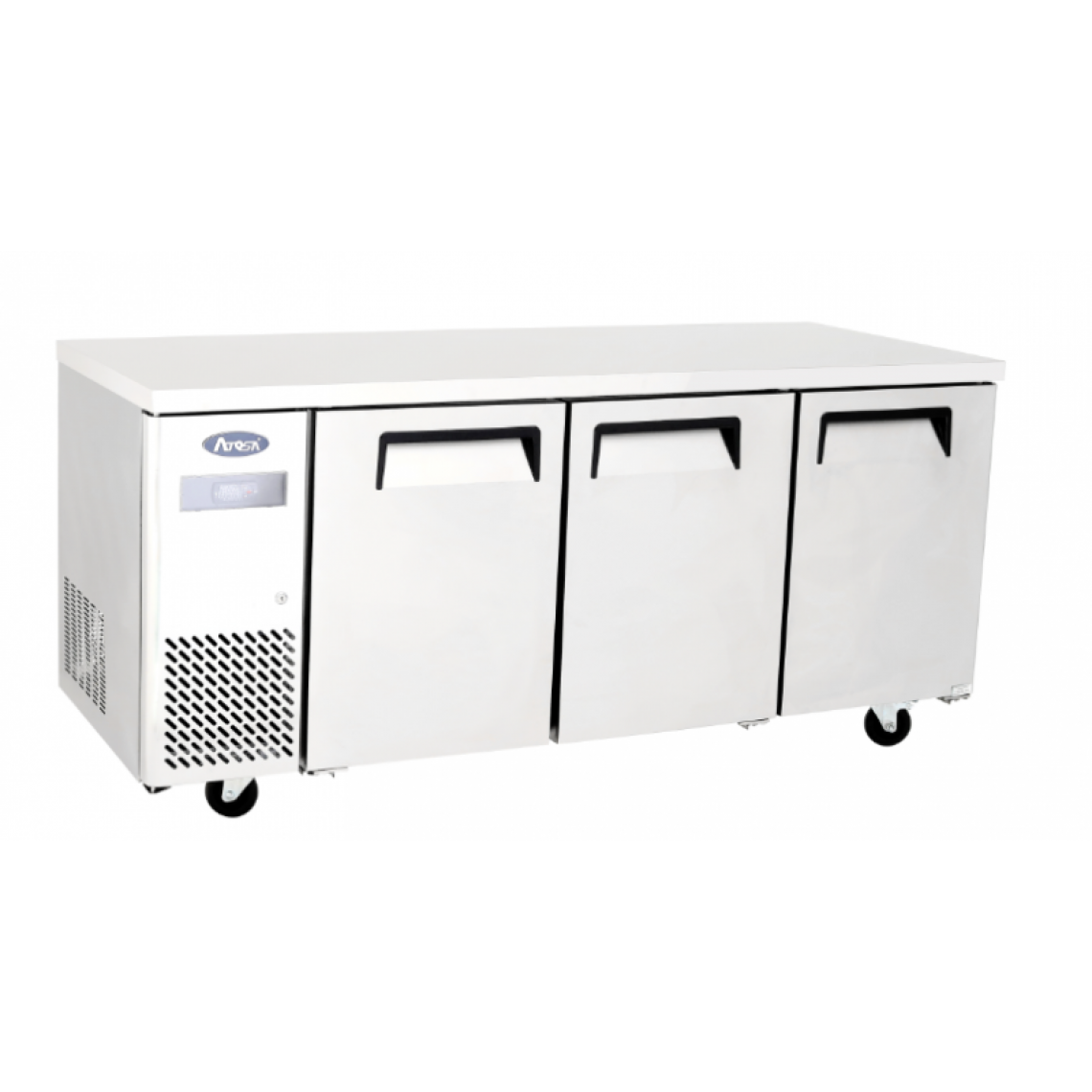 Atosa - Table Réfrigérée Positive 3 Portes - 470 Litres - Atosa - R600aAcier inoxydable3 PortesPleine - Réfrigérateur américain