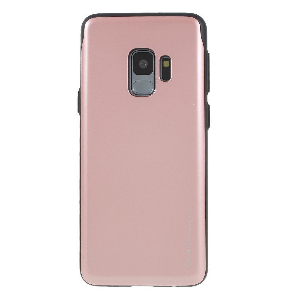 marque generique - Coque en TPU sky or rose porte-carte pour Samsung Galaxy S9 - Autres accessoires smartphone