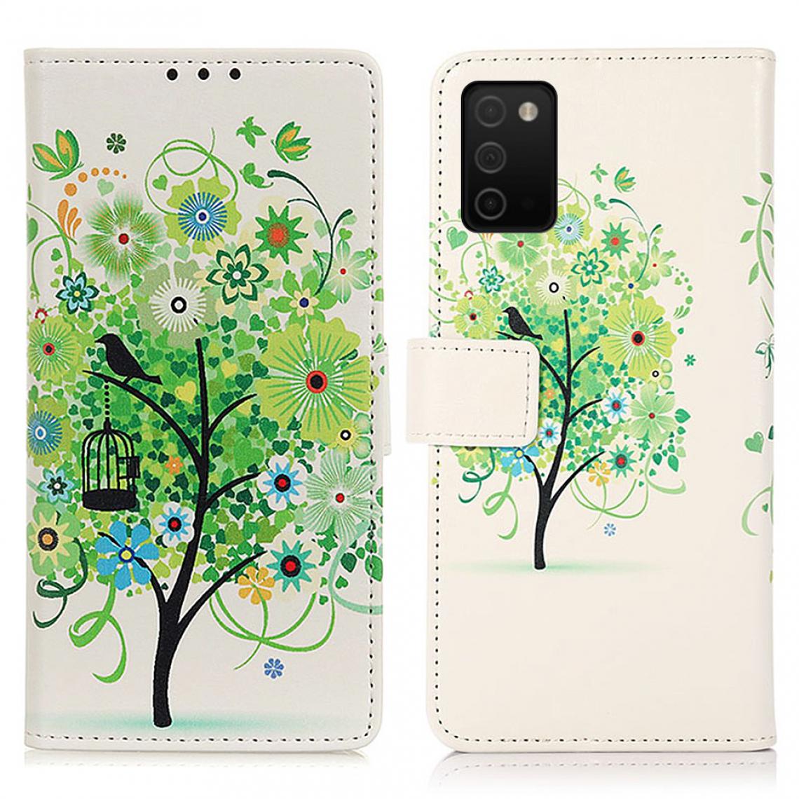 Other - Etui en PU Impression de motifs avec support arbre vert pour votre Samsung Galaxy A03s - Coque, étui smartphone