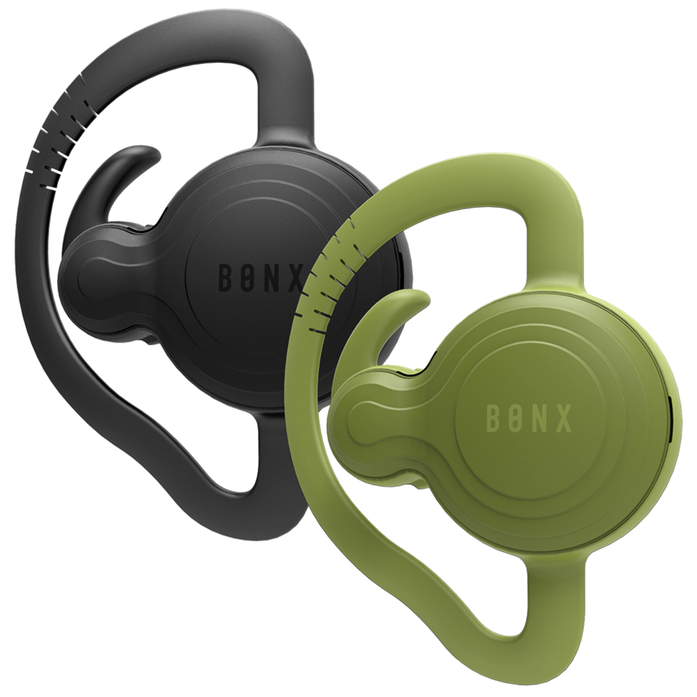 marque generique - Oreillettes Bluetooth noires et vertes Bonx - Oreillette bluetooth