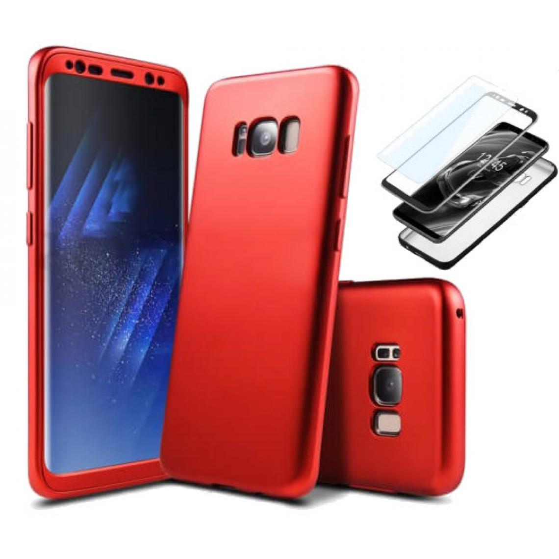 Little Boutik - Coque 360 Full Protection Pour Samsung Galaxy S10e / Lite Rouge + film de protection Little Boutik ? Couleur : - Coque, étui smartphone
