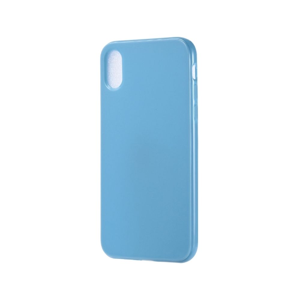 Wewoo - Coque Etui TPU Candy Color pour iPhone X / XS Bleu - Coque, étui smartphone