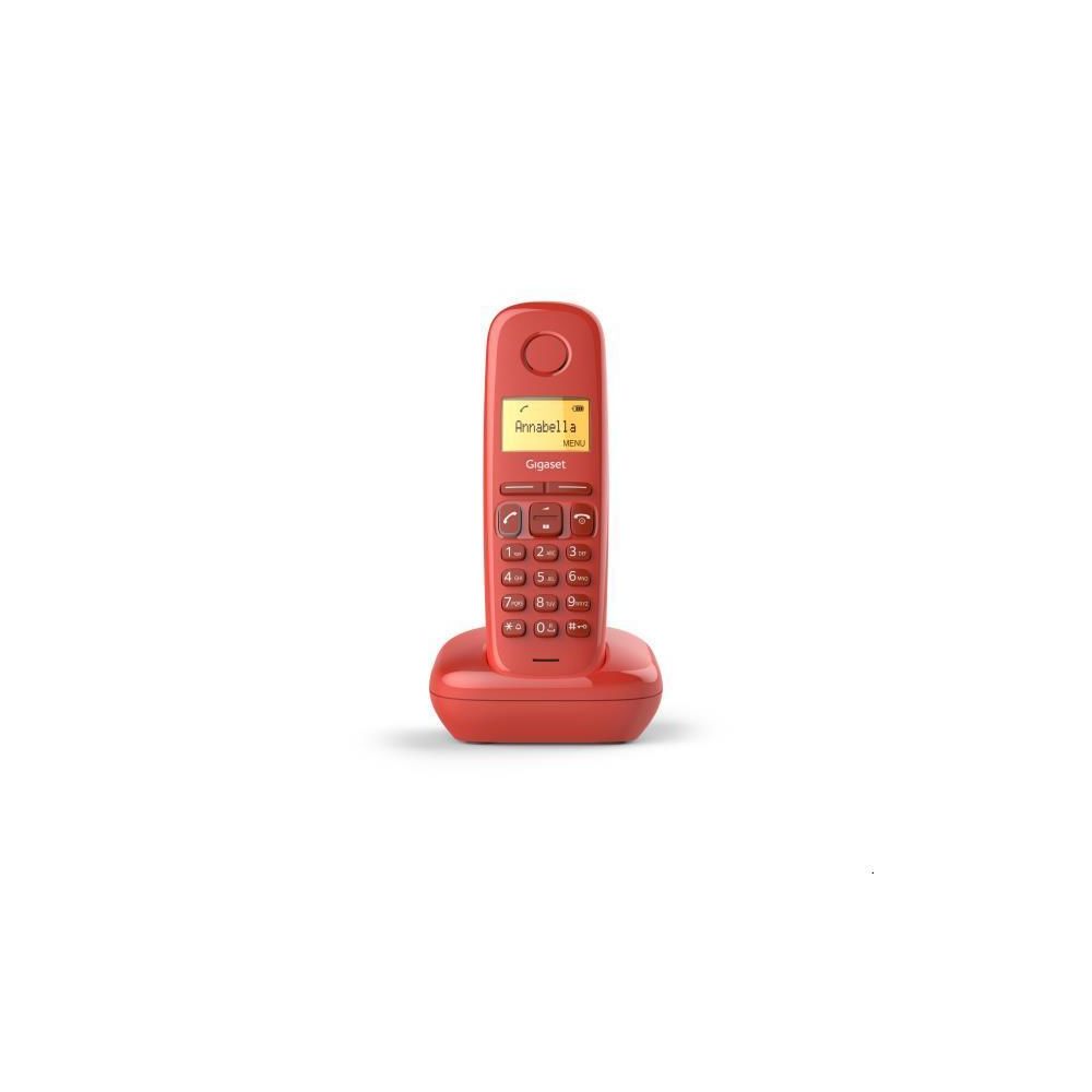 Gigaset - A170 Rojo - Téléphone fixe sans fil