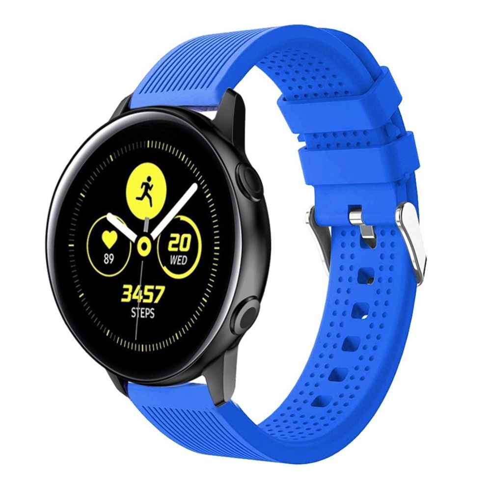 Wewoo - Bracelet pour montre connectée en silicone avec Smartwatch Garmin Vivoactive 3 bleu - Bracelet connecté