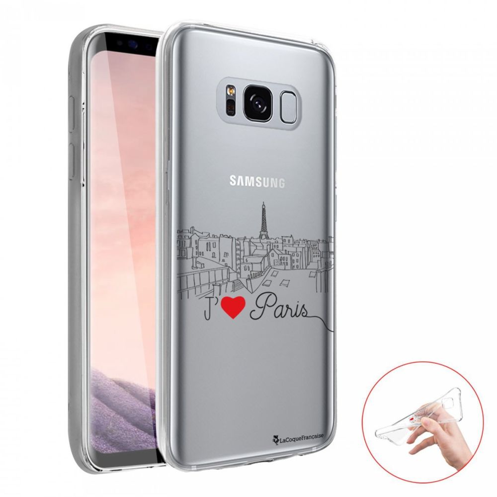 La Coque Francaise - Coque Samsung Galaxy S8 360 intégrale transparente J'aime Paris Ecriture Tendance Design La Coque Francaise. - Coque, étui smartphone