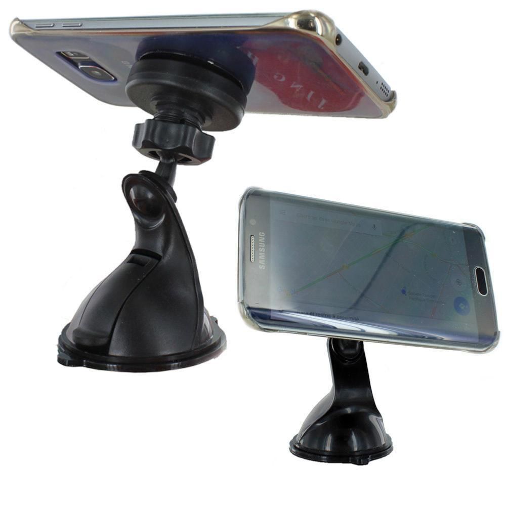 Inexstart - Support Fixation Voiture sur Ventouse Pare-Brise Rotatif à 360 Degré par Clip Magnétique iPhone XR - Support téléphone pour voiture
