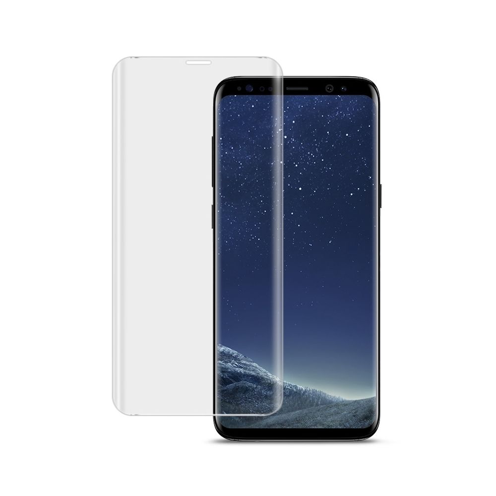Wewoo - Film de verre trempé plein écran pour surface galbée 9H 3D pour Galaxy S9 + (Transparent) - Protection écran smartphone