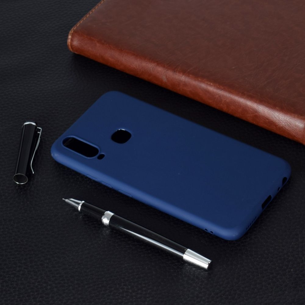 Wewoo - Coque Souple Pour Vivo Y17 Candy Color TPU Case Bleu - Coque, étui smartphone