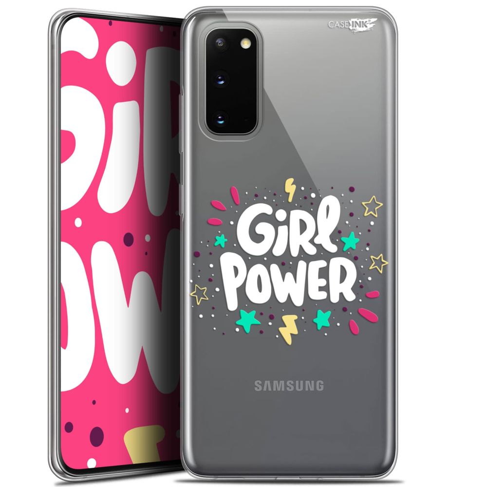 Caseink - Coque arrière Samsung Galaxy S20 (6.2 ) Gel HD [ Nouvelle Collection - Souple - Antichoc - Imprimé en France] Girl Power - Coque, étui smartphone