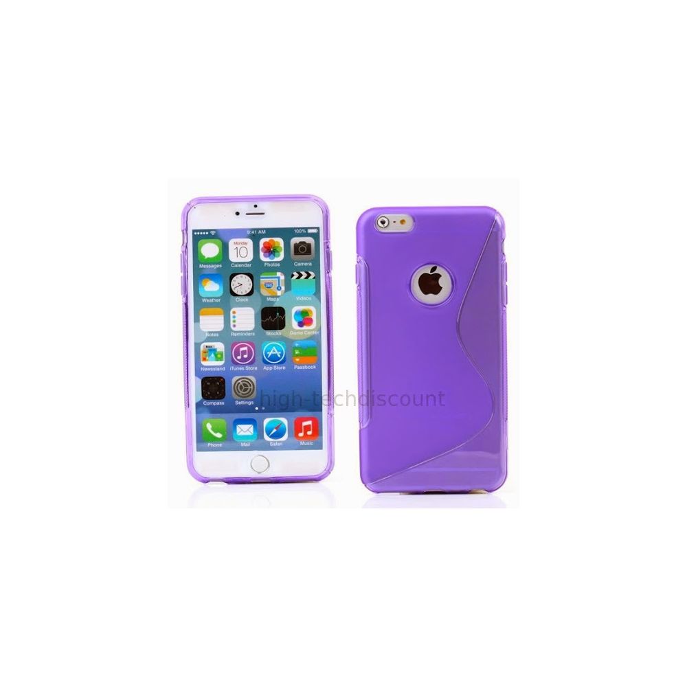 Htdmobiles - Housse etui coque silicone gel fine pour Apple iPhone 6 Plus (5.5 pouces) + film ecran - MAUVE - Autres accessoires smartphone