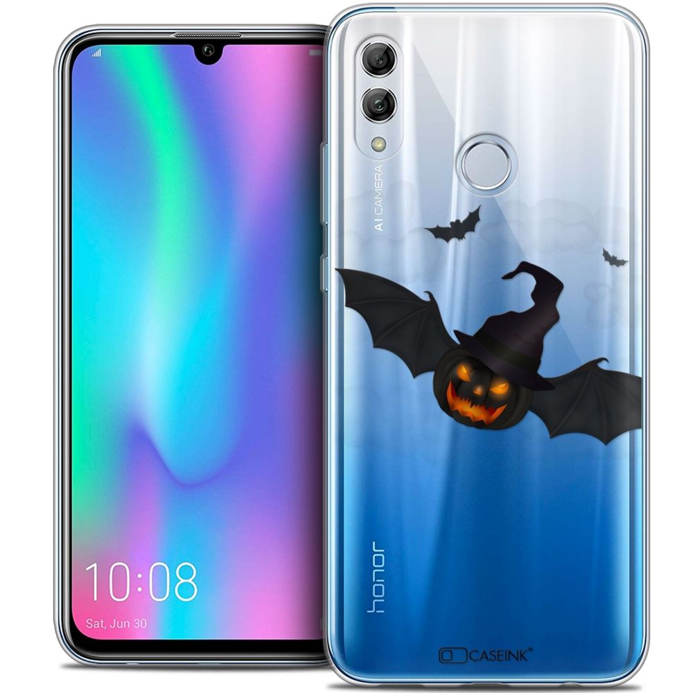 Caseink - Coque Housse Etui Huawei Honor 10 LITE (5.8 ) [Crystal Gel HD Collection Halloween Design Chauve Citrouille - Souple - Ultra Fin - Imprimé en France] - Coque, étui smartphone