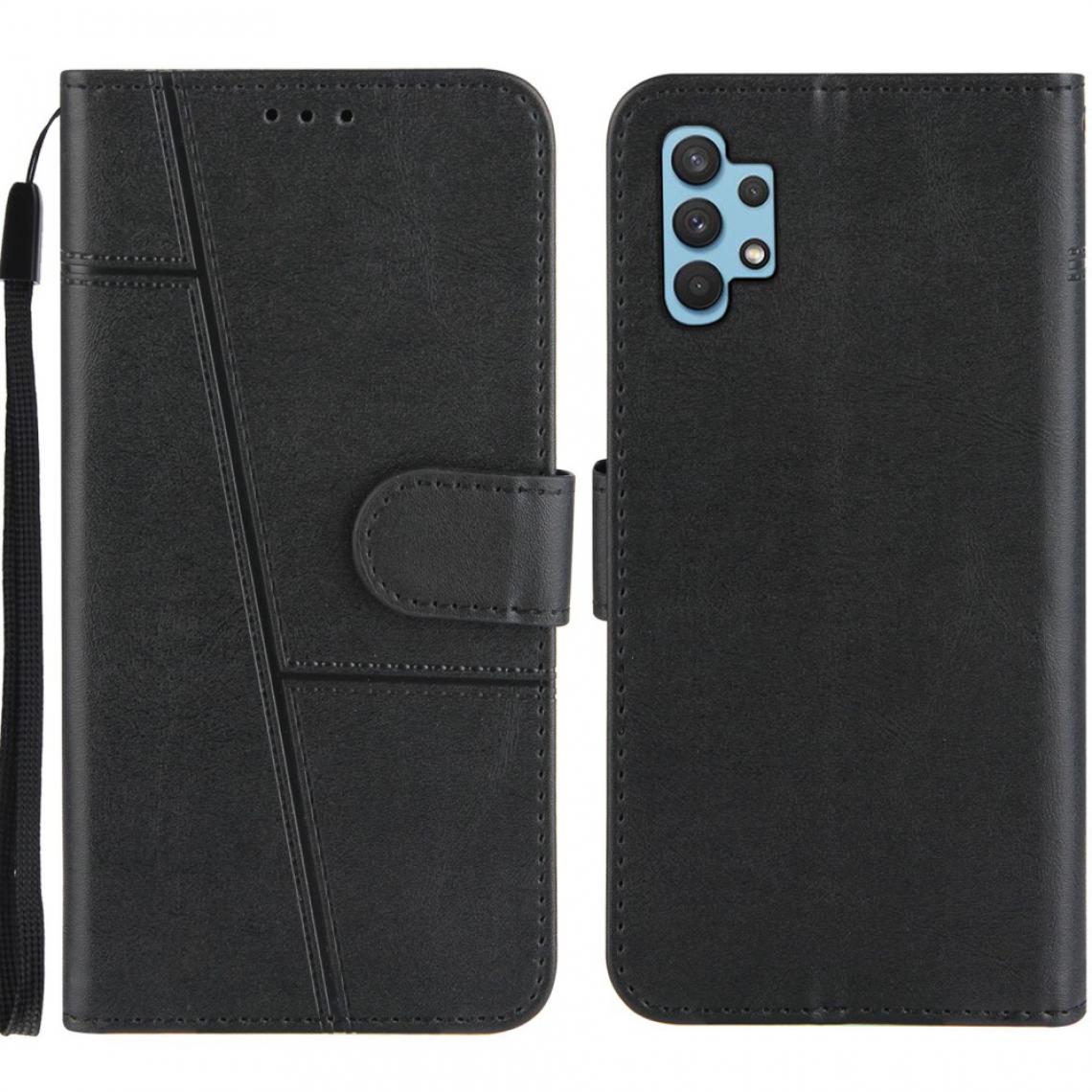 Other - Etui en PU Concis avec support et sangle noir pour votre Samsung Galaxy A32 5G - Coque, étui smartphone