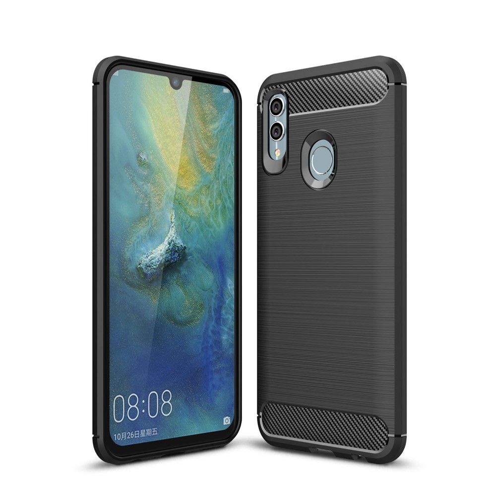 marque generique - Coque en TPU fibre de carbone noir pour Huawei P Smart (2019)/Honor 10 Lite - Autres accessoires smartphone