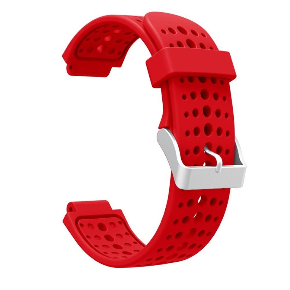 marque generique - Bracelet en silicone trous ronds rouge pour votre Garmin Forerunner 220/230/235/620/630 - Accessoires bracelet connecté