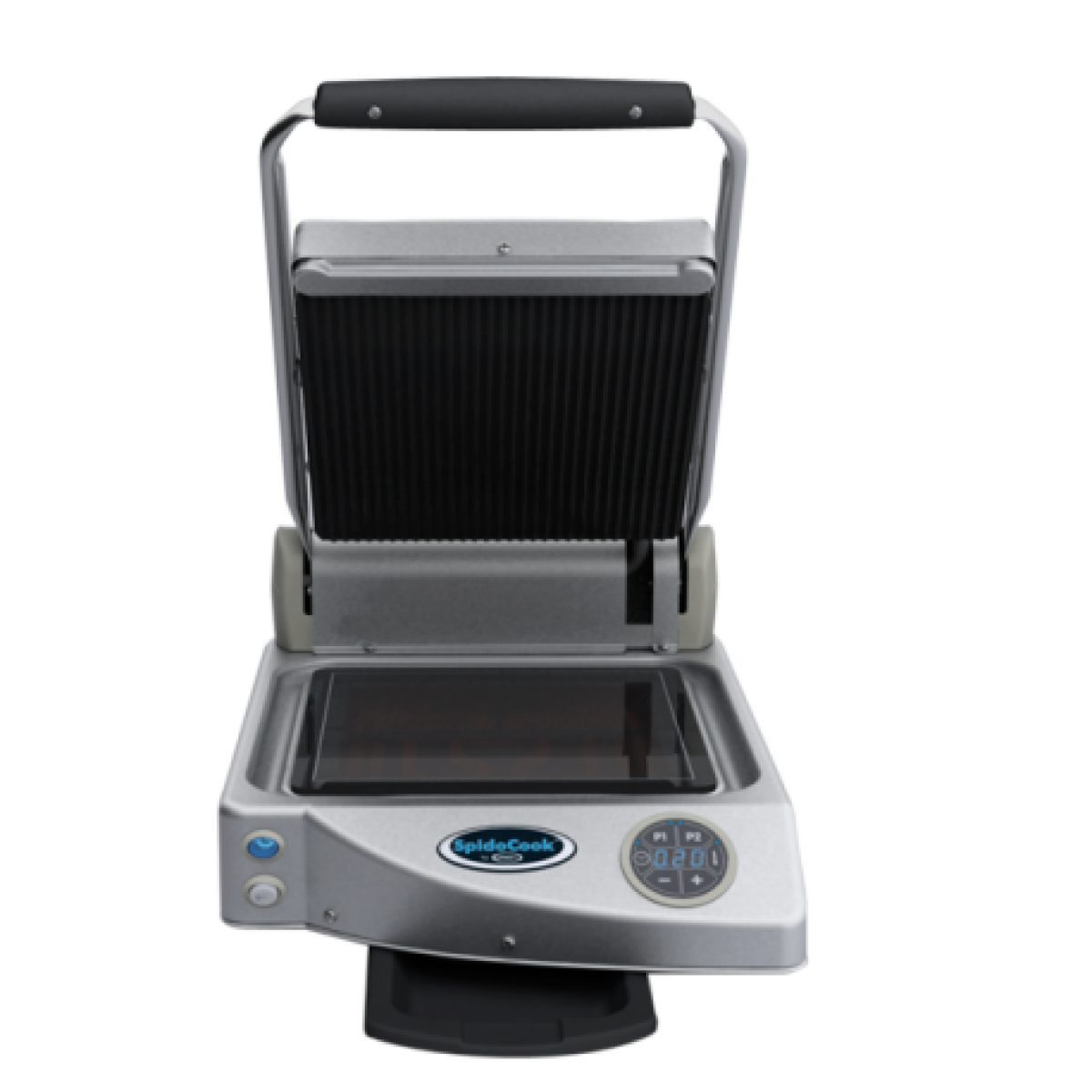 Unox - Machine à panini vitro digitale - noire rainurée - Unox - - Pierrade, grill