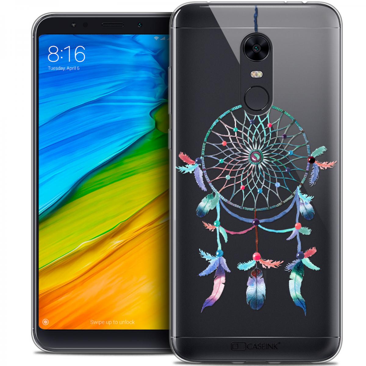 Caseink - Coque Housse Etui Pour Xiaomi Redmi 5 Plus (6 ) [Crystal Gel HD Collection Dreamy Design Attrape Rêves Rainbow - Souple - Ultra Fin - Imprimé en France] - Coque, étui smartphone
