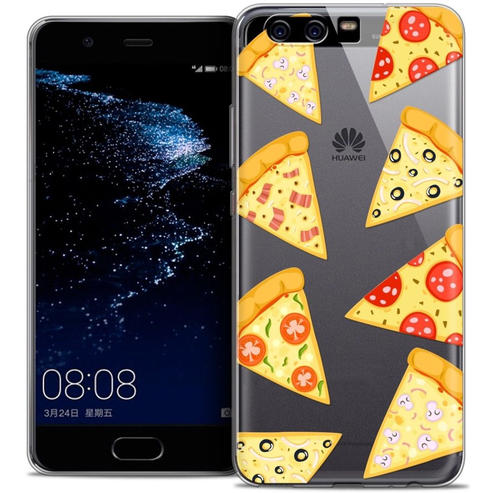 Caseink - Coque Housse Etui Huawei P10 [Crystal Gel HD Collection Foodie Design Pizza - Souple - Ultra Fin - Imprimé en France] - Coque, étui smartphone