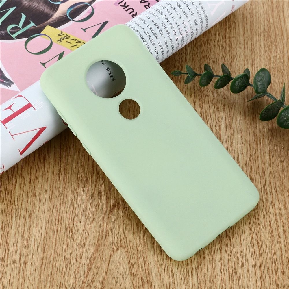 Wewoo - Coque Souple Couverture pleine antichoc en silicone liquide de couleur solide pour Motorola Moto E5 & G6 Play Vert - Coque, étui smartphone
