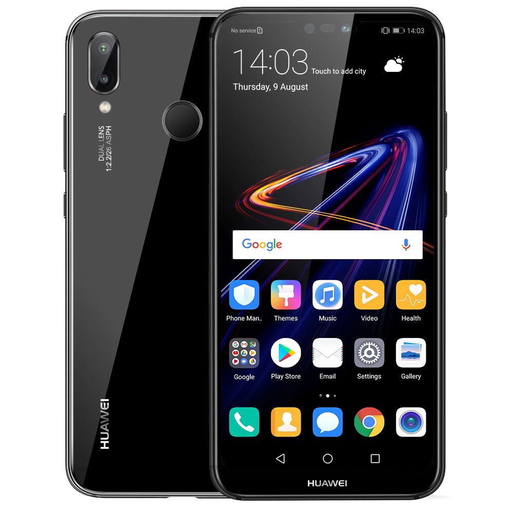 Huawei - Huawei P20 Lit (Nova 3e) Noir 4+64 Go - Smartphone Android