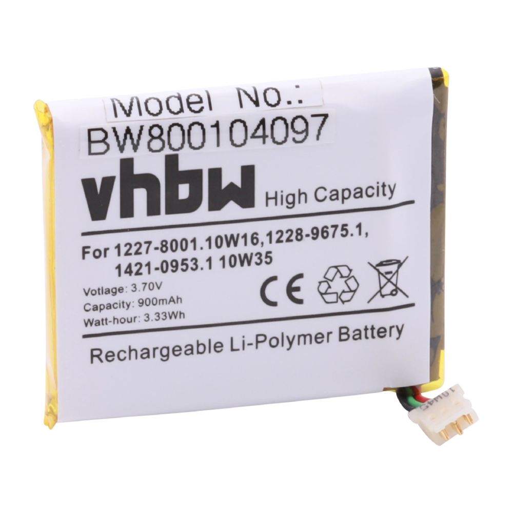Vhbw - Batterie Li-Polymer 900mAh (3,7V) pour Sony-Ericsson E10i & Xperia X10 Mini, etc. Remplace: 1227-8001.10W16, 1228-9675.1, 1421-0953.1 10W35 - Batterie téléphone