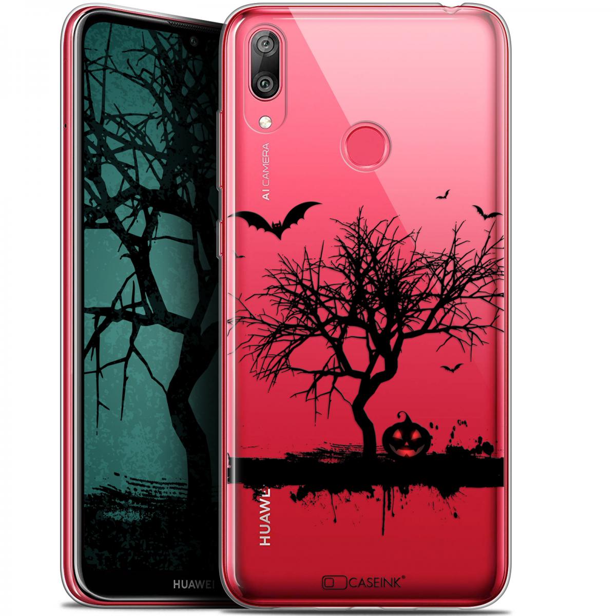 Caseink - Coque Pour Huawei Y7 / Prime / Pro 2019 (6.26 ) [Gel HD Collection Halloween Design Devil's Tree - Souple - Ultra Fin - Imprimé en France] - Coque, étui smartphone