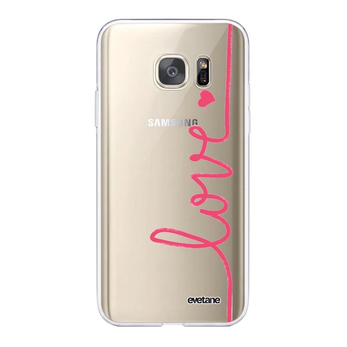 Evetane - Coque Samsung Galaxy S7 360 intégrale transparente Love Tendance Evetane - Coque, étui smartphone