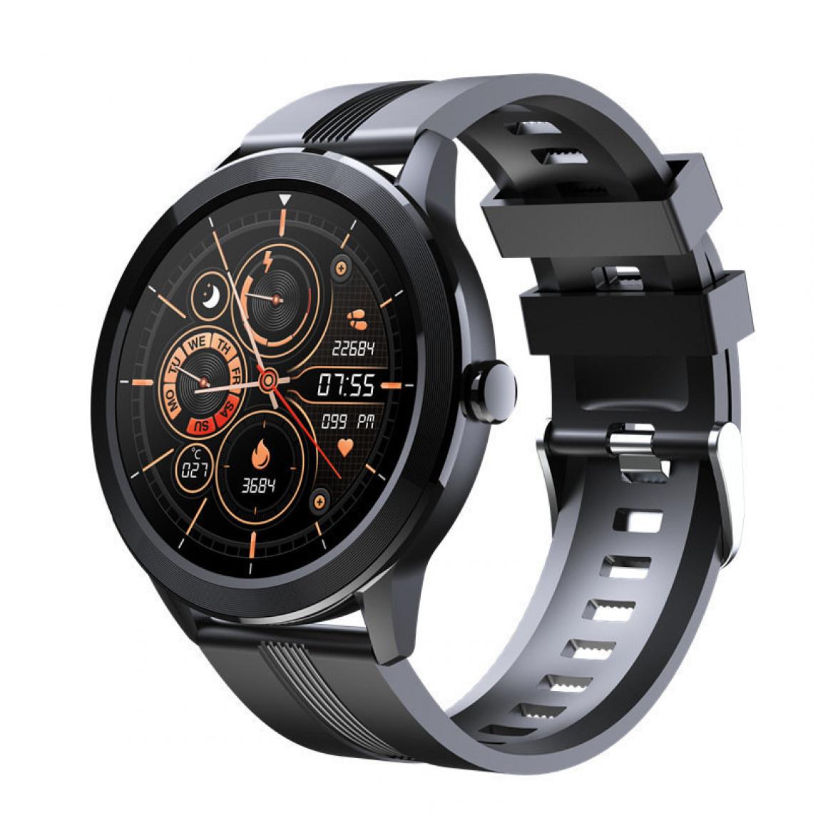 Chronotech Montres - Chronus Men's Smartwatch, 24 Modes Sport Smart Watch, acve Fitness Trackers Heart Rate Monitor Sleep GPS, IP67 Waterproof Smartwatch with Pedometer for iOS Android(black) - Montre connectée