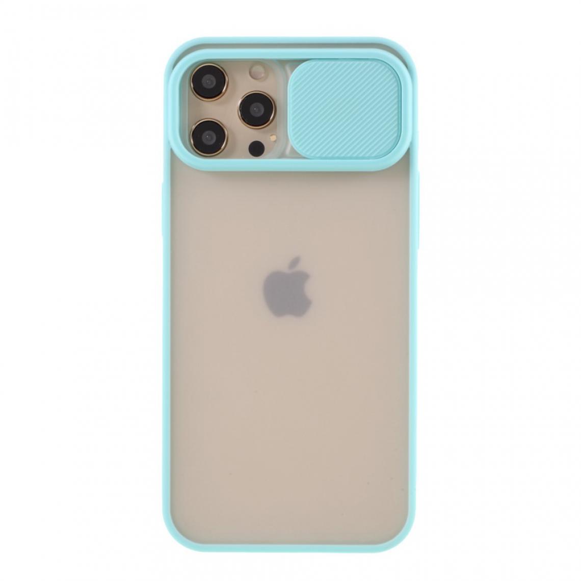Other - Coque en TPU mat hybric avec caméra diapositive bleu clair pour votre Apple iPhone 12 Pro Max - Coque, étui smartphone