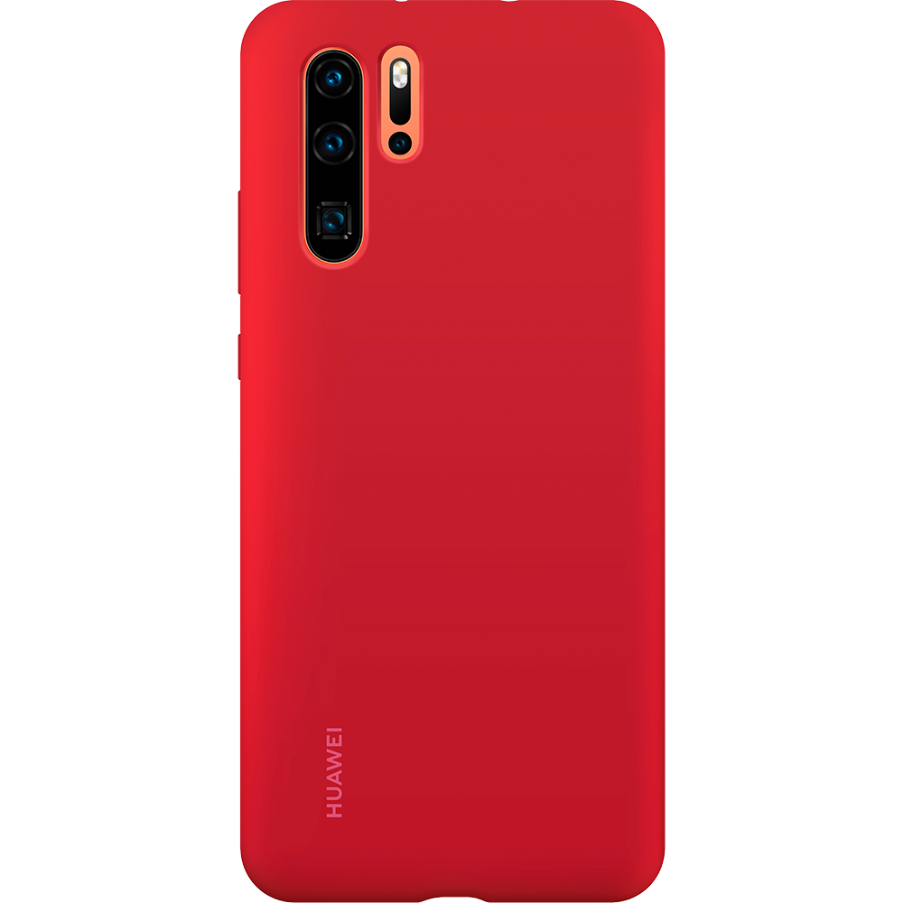Huawei - Coque Silicone P30 Pro - Rouge - Coque, étui smartphone