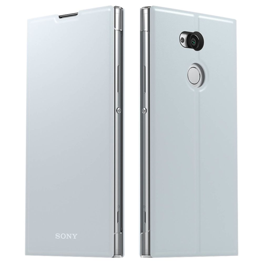 Sony - Housse Xperia XA2 Ultra Etui Original Coque Clapet Sony Style Cover Stand Argent - Coque, étui smartphone