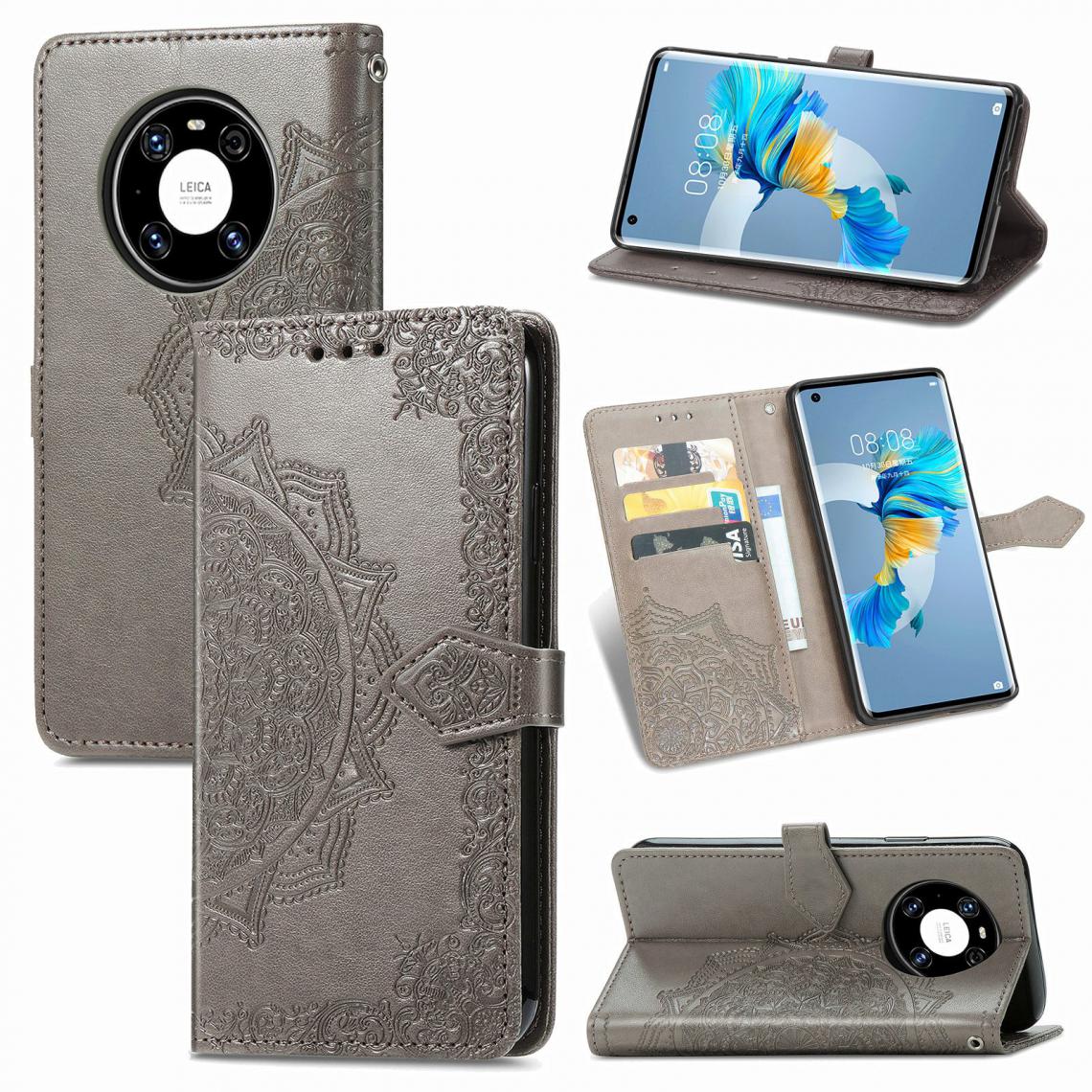 OtterBox - Huawei Mate 40 Housse Etui Coque de protection type portefeuille [Gris] - Coque, étui smartphone