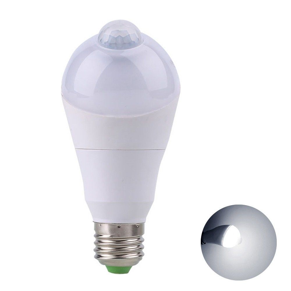 Wewoo - E27 5W éclairage intérieur Capteur infrarouge PIR blanc froid - Lampe connectée