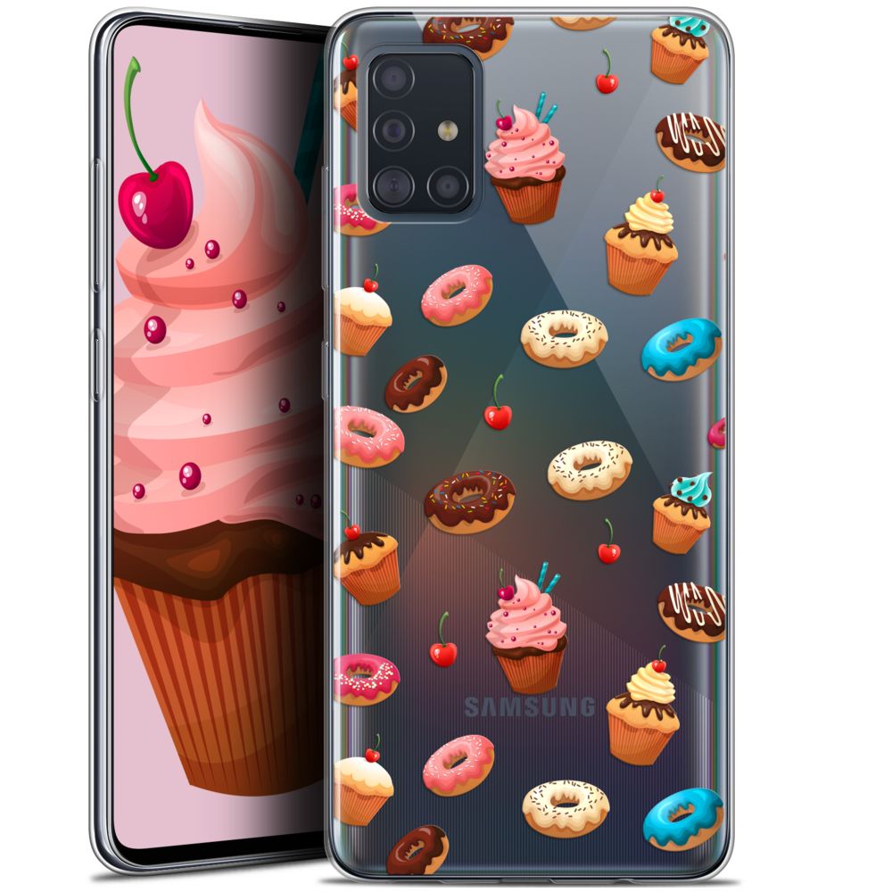 Caseink - Coque Pour Samsung Galaxy A51 (A515) (6.5 ) [Gel HD Collection Foodie Design Donuts - Souple - Ultra Fin - Imprimé en France] - Coque, étui smartphone