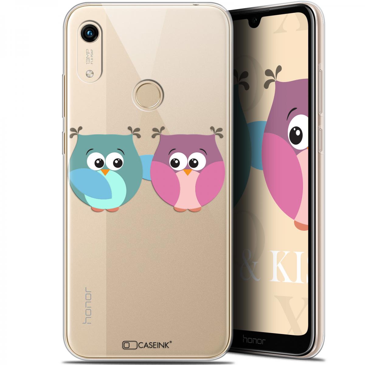 Caseink - Coque Pour Huawei Honor 8A (6.1 ) [Gel HD Collection Love Saint Valentin Design Hibous à deux - Souple - Ultra Fin - Imprimé en France] - Coque, étui smartphone