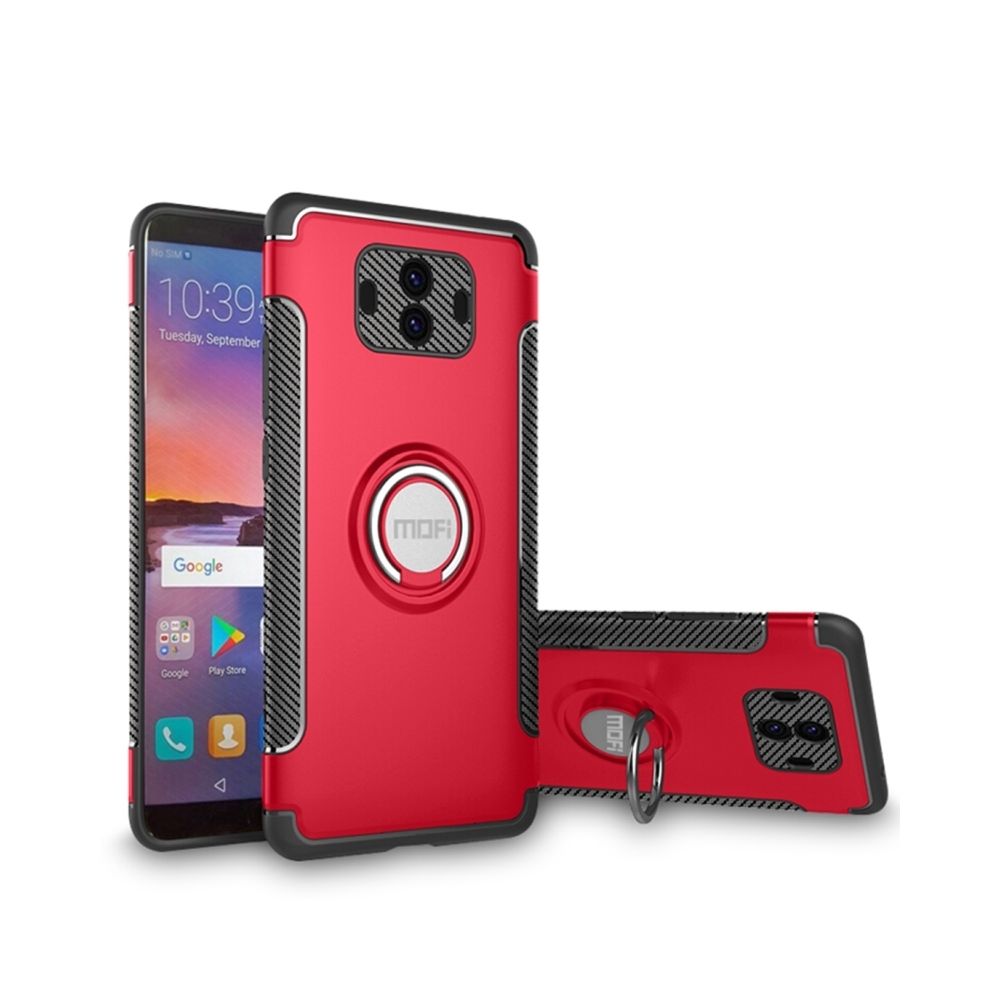Wewoo - Coque rouge Mystérieuse série pour Huawei Mate 10 antichoc étui de protection arrière avec support de bague magnétique rotatif - Coque, étui smartphone