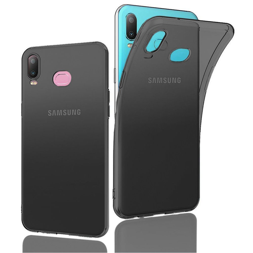 marque generique - Samsung Galaxy A6s Housse Etui Housse Coque de protection Silicone TPU Gel Noir - Autres accessoires smartphone