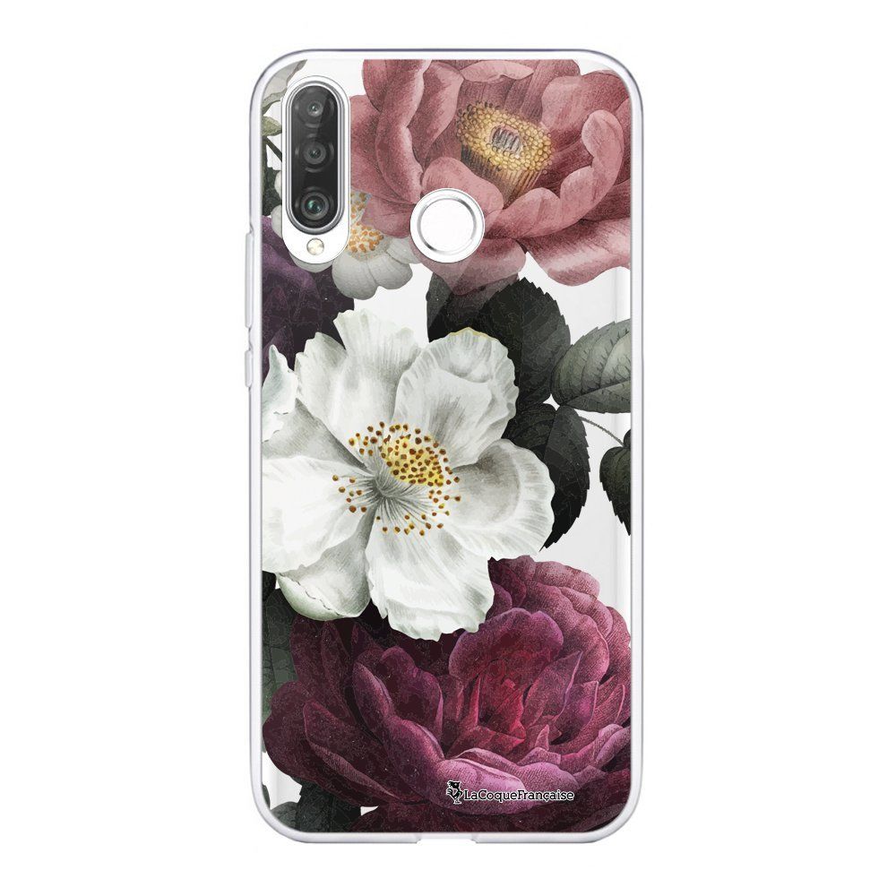 La Coque Francaise - Coque Huawei P30 Lite souple transparente Fleurs roses Motif Ecriture Tendance La Coque Francaise. - Coque, étui smartphone