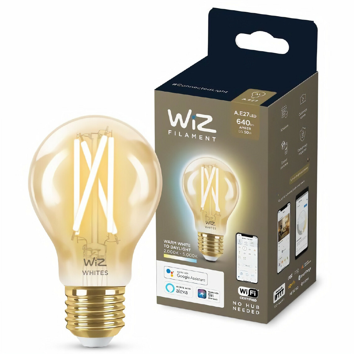 Wiz - WiZ Ampoule connectée vintage Blanc variable E27 50W - Lampe connectée