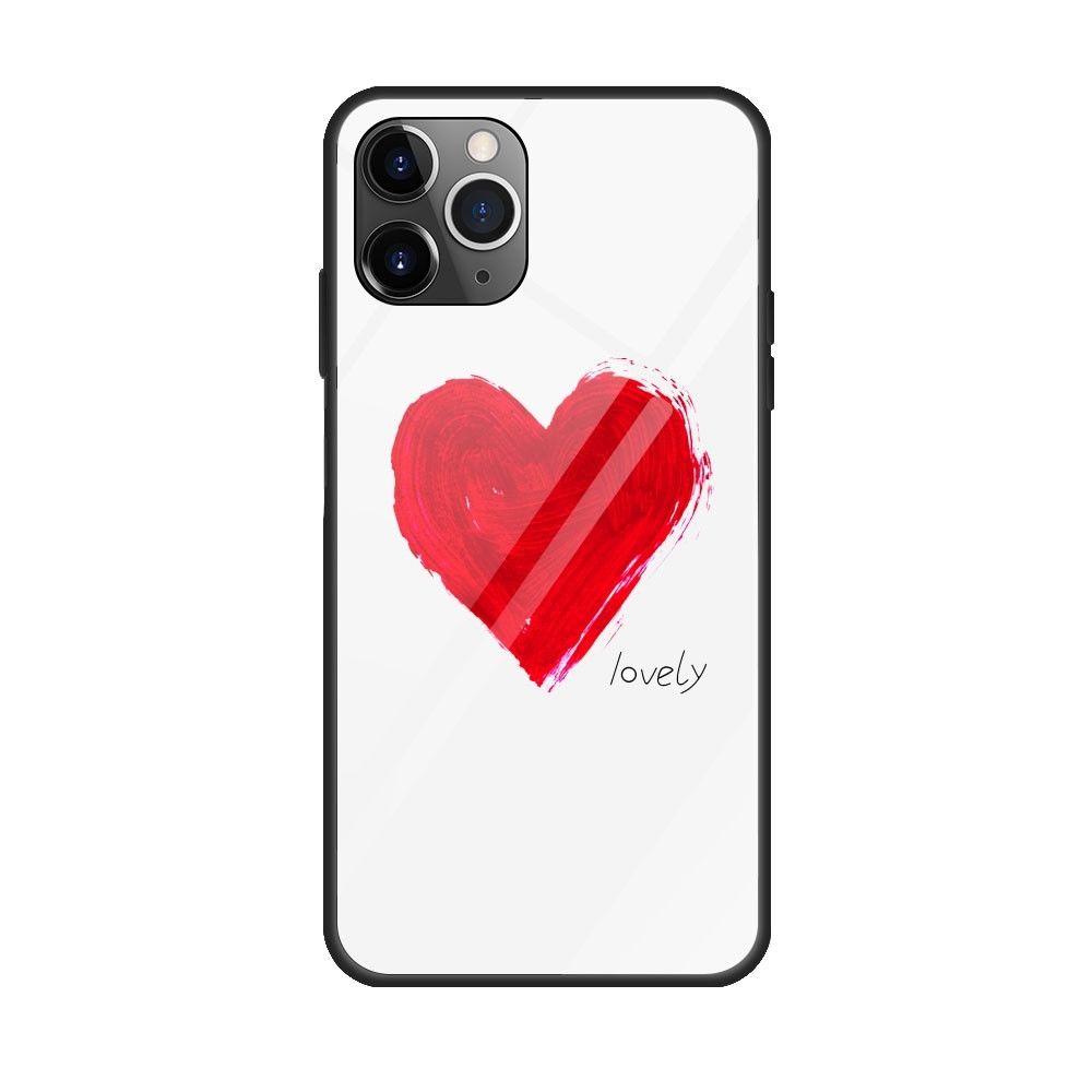 Wewoo - Coque Rigide Pour iPhone 11 Pro Coloré En Verre Peint Amour - Coque, étui smartphone