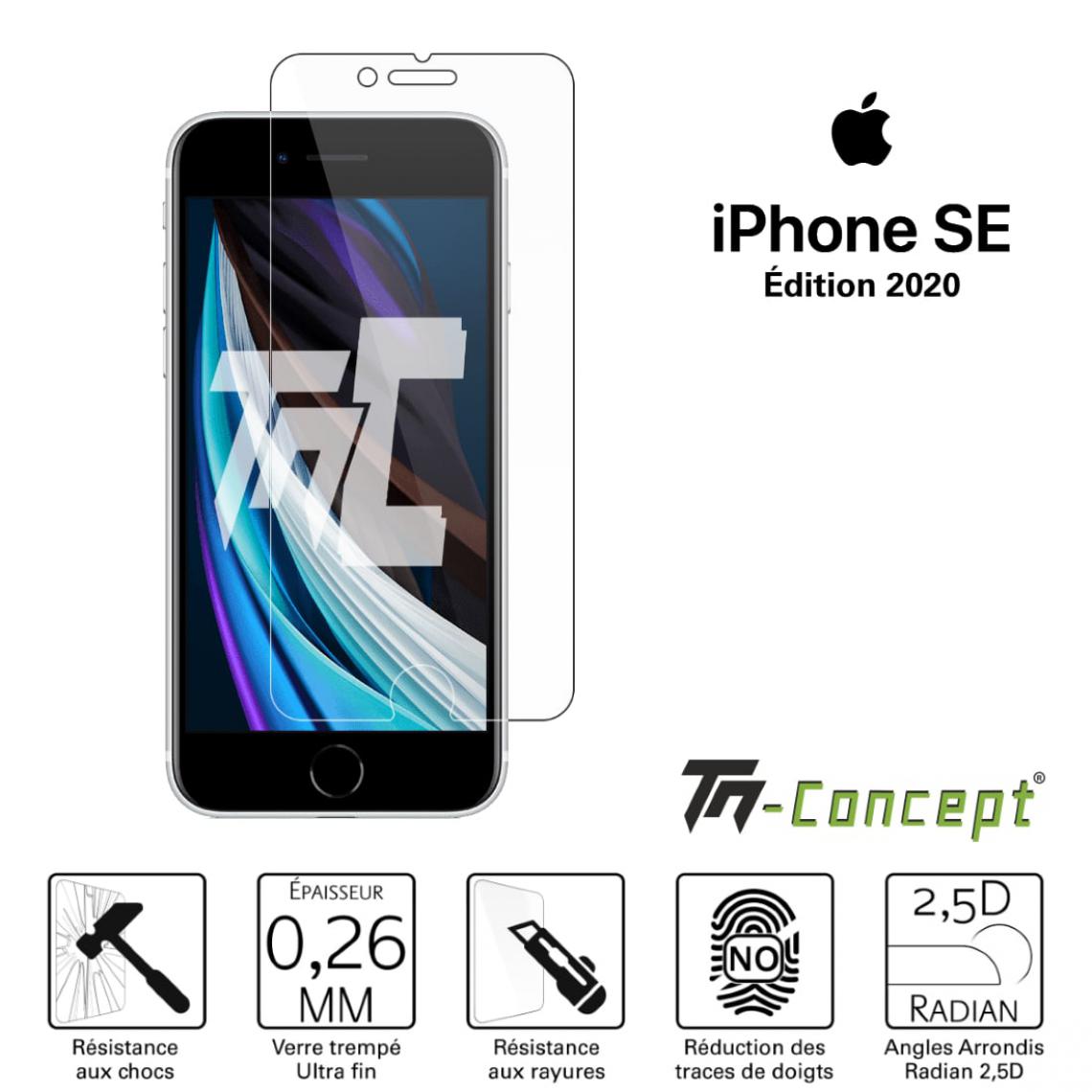 Tm Concept - Verre trempé - Apple iPhone SE (2020) - TM Concept® - Protection écran smartphone
