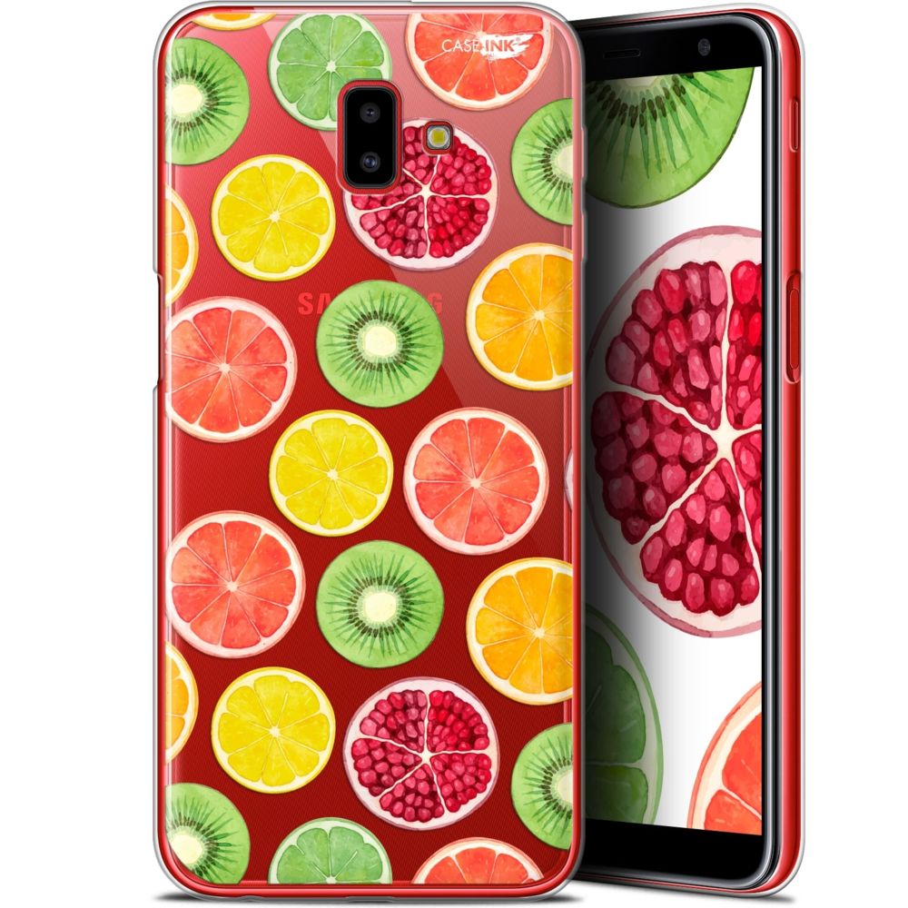 Caseink - Coque arrière Samsung Galaxy J6 Plus J6+ (6.4 ) Gel HD [ Nouvelle Collection - Souple - Antichoc - Imprimé en France] Fruity Fresh - Coque, étui smartphone